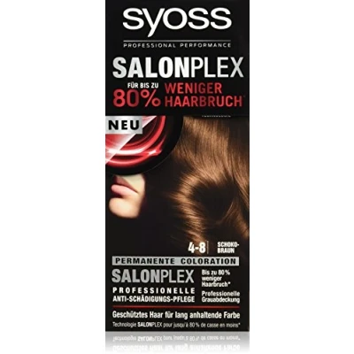 Abbildung von Syoss Haarfarbe, 4 8 Schokobraun, 3er Pack (3 x 115 ml)