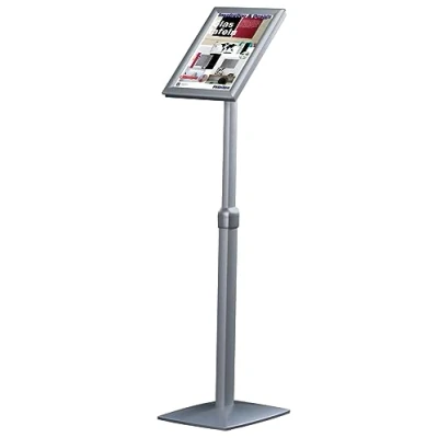 Abbildung von FRANKEN Infodisplay Universal A3 hoch oder quer, 91 131 cm höhenverstellbar, freistehend, tragbar, Aluminiumrahmen, BS0906