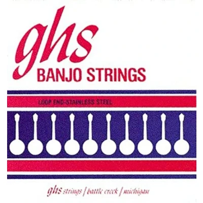 Abbildung von GHS Johnny Baier Signature 230 Banjo String Set, 4 String, Loop End, Medium, .011 .030
