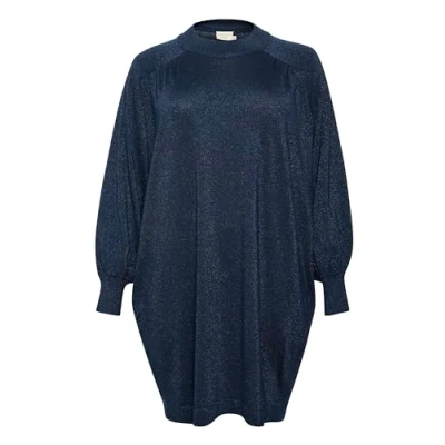 Abbildung von Kaffe Curve Regitta Strickkleid, Damen, Größe: 50/52, Midnight marine
