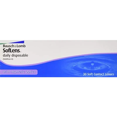Abbildung von Bausch + Lomb SofLens Daily Disposable Tageslinsen, sphärische Kontaktlinsen, weich, 30 Stück BC 8.6 mm / DIA 14.2 +4.50 Dioptrien