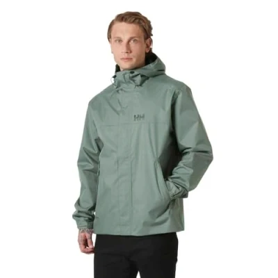 Abbildung von Helly Hansen Ervik Regenjacke / wasserabweisende Jacke, Herren, Größe: Medium, Grey cactus