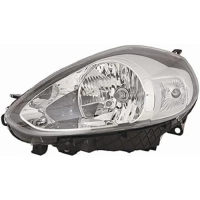 Abbildung von PRASCO FT3444903 Scheinwerfer rechts H4 chrom mit Stellmotor für LWR FIAT: Punto Evo Schrägheck, ABARTH: