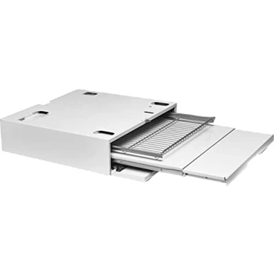 Abbildung von ASKO HDB1153W Waschmaschinen /Trockner Stapelset mit ausziehbarem Regal und Wäschekorb, Weiss