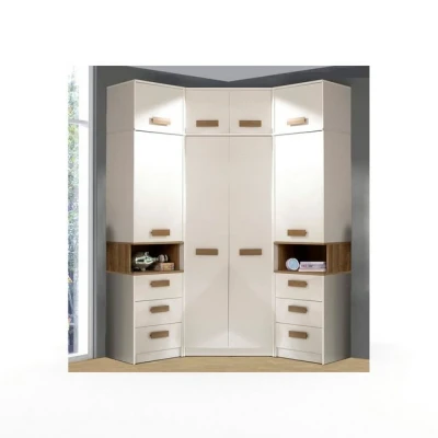 Abbildung von Marmex Möbel Schrank Set Grant G14, (2 Regale, Eckschrank, drei Schrankverlängerungen)