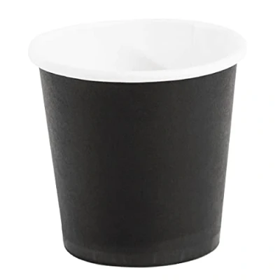Abbildung von Fiesta Green recycelbare Espresso Kaffeetassen, einwandig, 112 ml/4 oz (50 Stück), Schwarz, Packungsmenge: 50, GF019