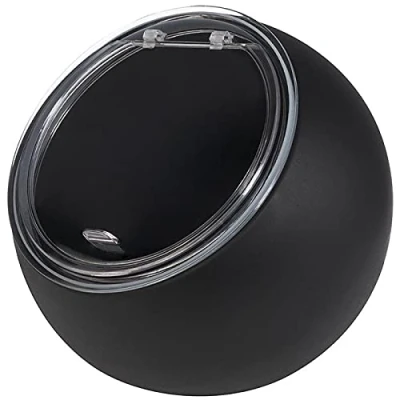 Abbildung von APS Servierset Moon 2 teiliges Set: 1 Melamin Schale (Ø 19cm) + klappbarer Deckel mit Silikondichtung, Schwarz
