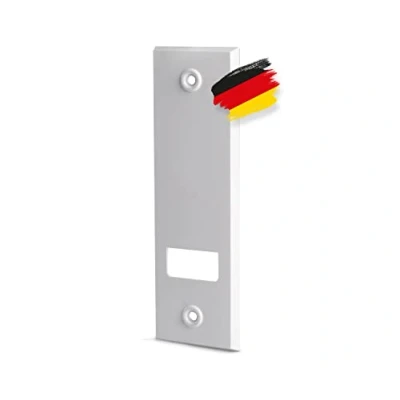 Abbildung von BAUHELD® Rolladengurt Abdeckung mit 135mm Lochabstand [6 Stück] Maxi Unterputz Gurtwickler Blende aus stabilem Kunststoff [Einteilig] Abdeckplatte für Rollladengurt 23mm geeignet Weiß