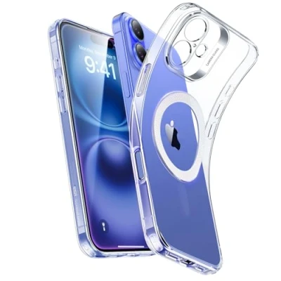 Abbildung von ESR für iPhone 16 Hülle, kompatibel mit MagSafe, Kameraschutz, stoßfeste dünne widersteht Vergilbung und Kratzern, magnetische Handyhülle 16, Zero Serie, Klar