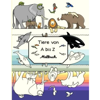 Abbildung von Tiere von a bis Z: Malbuch (Animales de la Z)