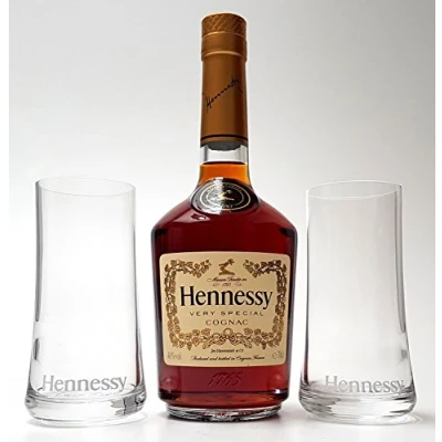 Abbildung von Hennessy Cognac 0,7l 700ml (40% Vol) + 2x Gläser