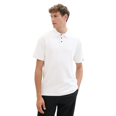 Abbildung von TOM Tailor Denim Poloshirt, Herren, Größe: Medium, White