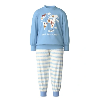 Abbildung von Calida Animals BÜNDCHEN Set Nachtwäsche für Kinder, Größe: 80, Placid blue