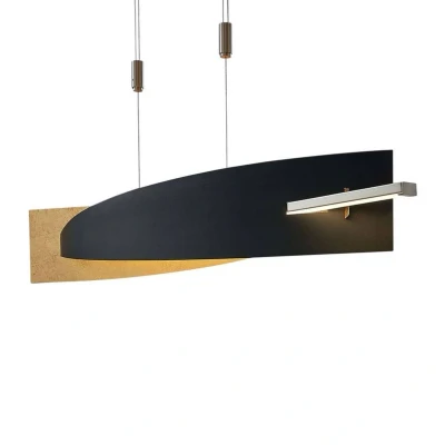 Abbildung von Lucande LED Hängeleuchte Marija, 90,5 cm, schwarz, Metall