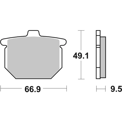 Abbildung von TRW Organic Allround MCB54 Bremsbelagsatz