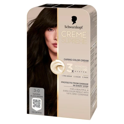 Abbildung von Schwarzkopf Creme Supreme 3 0 Natural Darkest Brown