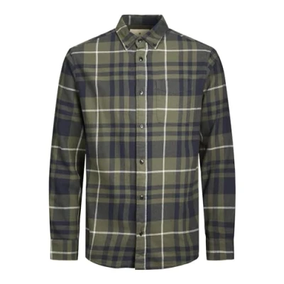 Abbildung von Jack &amp; Jones Premium Kariertes Hemd, Herren, Größe: Small, Grape leaf