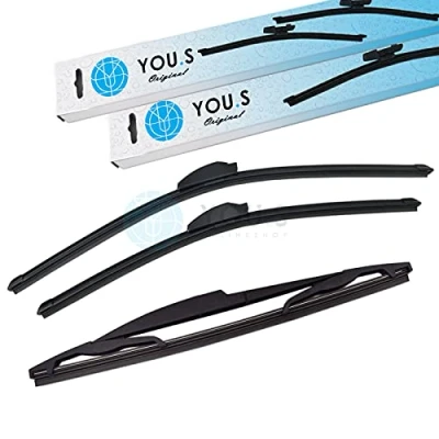 Abbildung von YOU.S SCHEIBENWISCHER SET VORNE + HINTEN 600 475 310 mm (3 Stück)