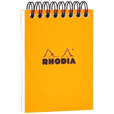 Abbildung von Rhodia 11500C Notizblock (A7, Doppelspirale kariert, 80 Blatt) 1 Stück orange