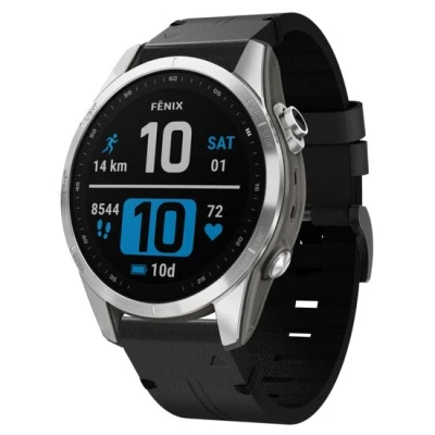 Abbildung von Lederband Schwarz Garmin Fenix 7S / 6S 5S &amp; Instinct 2s