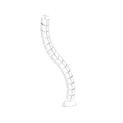 Abbildung von InLine® Kabelkanal flexibel, vertikal für Tische, 2 Kammern, 0,80m, weiß