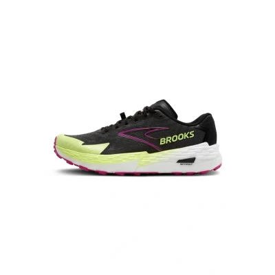 Abbildung von Brooks Catamount 4 Laufschuh Trail, Damen, Größe: 40.5, Grey black lime Schuhe