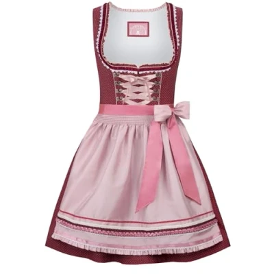 Abbildung von Stockerpoint Damen Dirndl Harper Kleid für besondere Anlässe, Altrosa, 34