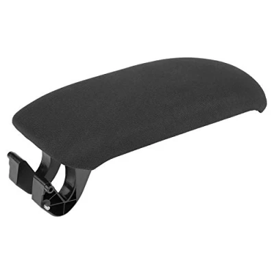 Abbildung von Armlehnenabdeckung, 8P0864245P Mittelkonsolenarmlehnenabdeckung Auto Schwarz Mittelkonsolenarmlehnendeckelabdeckung für A3 8P/A5 2003 2013(Stoff)