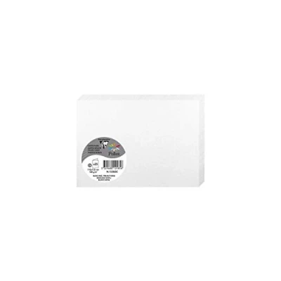 Abbildung von Clairefontaine 12585C Packung mit 25 Umschläge Pollen, gefaltet, Format C6 11x15,50 cm, 210g, ideal für Ihre Einladungen und Korrespondenz, Weiß Perlmutt, 1 Pack