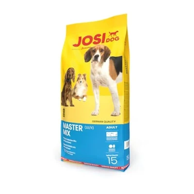 Abbildung von JosiDog Master Mix (1 x 15 kg) Adult Premium Trockenfutter für ausgewachsene normal aktive Hunde mit viel Protein &amp; Roter Beete Powered by JOSERA Hundefutter Alleinfutter 1er Pack
