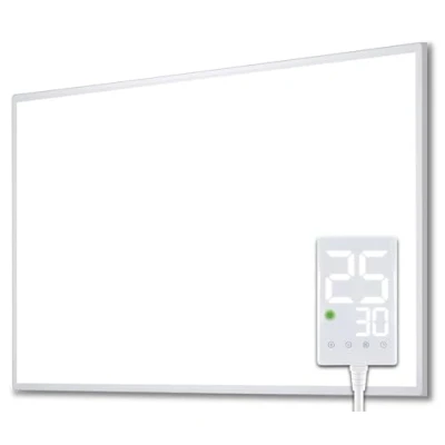 Abbildung von Heidenfeld Infrarotheizung HF HP100 3 𝟭𝟬 𝐉𝐀𝐇𝐑𝐄 𝐆𝐀𝐑𝐀𝐍𝐓𝐈𝐄 500 Watt Bis 12 m² Infrarot Heizkörper Elektroheizung mit Thermostat Überhitzungsschutz (HF Watt)