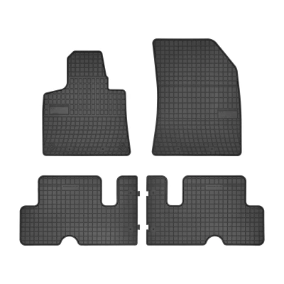 Abbildung von FROGUM 0648 Fußmattensatz Gummi vorne und hinten 4 schwarz Maßgefertigt CITROËN: C4 Picasso 2