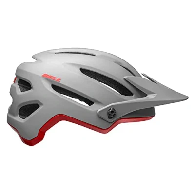 Abbildung von Bell Unisex Erwachsene 4Forty Helme, Matte/Gloss Gray/Red, L