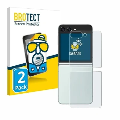 Abbildung von BROTECT Entspiegelungs Schutzfolie für Samsung Galaxy Z Flip 5 (Rückseite) (2 Stück) Matte Displayschutz Folie, Anti Reflex, Fingerprint