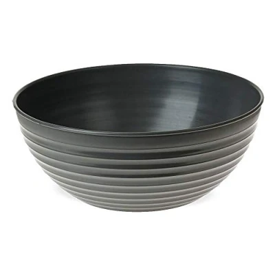 Abbildung von matches21 HOME &amp; HOBBY Blumentopf Pflanzschale Blumenschale Grabschale grau 28 cm (1 St)