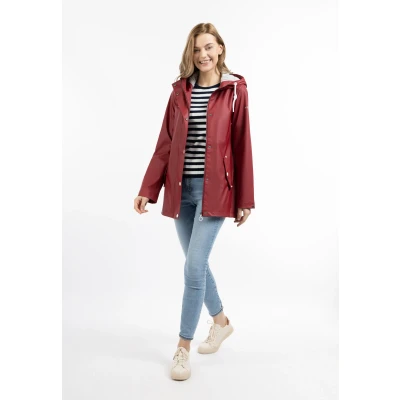 Abbildung von DREIMASTER maritim Damen Regenjacke S / Dunkelrot 100% Polyester