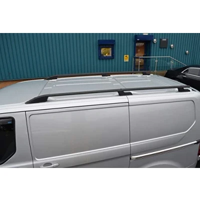 Abbildung von ALVM Teile und Zubehör Aluminium Schwarz Dachträger, Passen L1H1 Transit Custom (2012+)