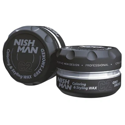 Abbildung von NISHMAN C2 Coloring Farb Hair Styling Wax Grey Smoked 150 ml