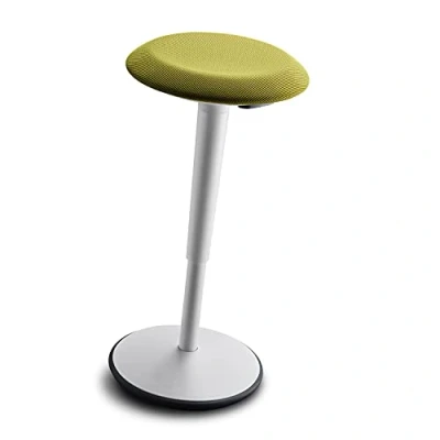 Abbildung von Sedus se:fit, Ergonomischer Hocker, Stehhocker, Stehsitz, Stehhilfe, Grün, Grau, Kunststoff, Gummifuß, 53 80 cm Höhenverstellbar