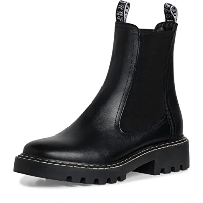 Abbildung von Tamaris Damen Ankle Boots, Frauen Stiefeletten,Wechselfußbett,Booties,halbstiefel,Kurzstiefel,uebergangsschuhe,uebergangsstiefel,Black,41 EU