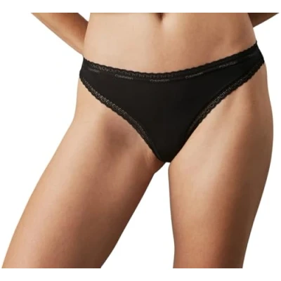 Abbildung von Calvin Klein Underwear Thong String, Damen, Größe: Large, Black