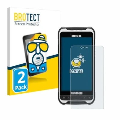 Abbildung von BROTECT Entspiegelungs Schutzfolie für Handheld Nautiz X6 (2 Stück) Matte Displayschutz Folie, Anti Reflex, Fingerprint