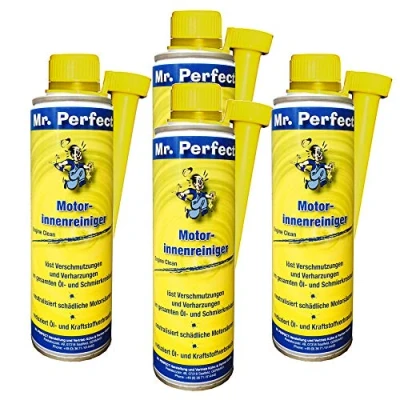 Abbildung von Mr. Perfect® Motorinnenreiniger, 4 x 250 ml Additiv zur Öl Spülung für alle Benzin und Dieselmotoren, Schalt Differentialgetriebe
