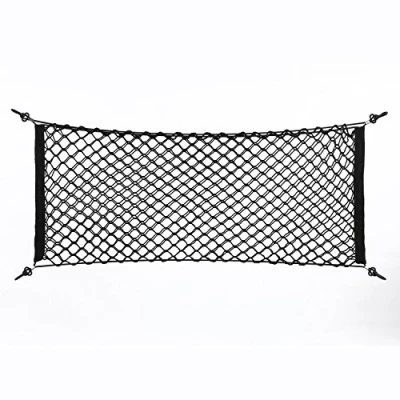 Abbildung von DEWIN Kofferraum Netz, Auto Kofferraumnetz Nylon Kunststoff Schwarz Aufbewahrungstasche LKW Heck Frachtnetz Personen Veranstalter Hakentasche (90 x 40cm)