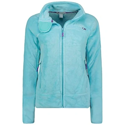Abbildung von Geographical Norway Upaline Lady Fleece Fine Frauen Warm Fermetur Zip Jacke Herbst Winter Frühling Long Sleeve Pullover Pelz Weich Komfort Outdoor, L