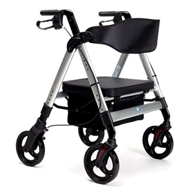 Abbildung von FabaCare Rollator Goliat XL Leichtgewichtrollator bis 200 kg, Silber