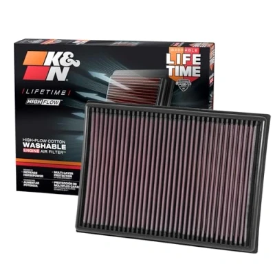 Abbildung von K&amp;N Motorluftfilter: Erhöhen Sie Leistung und Zugkraft, waschbar, Premium, Ersatzluftfilter: Kompatibel mit 20102019 Toyota/Lexus SUV V6/V8 (4runner, GX460, Land Cruiser, FJ Prado), 332438