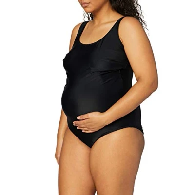 Abbildung von Anita Maternity Damen Badeanzug 9571 Schwangerschafts Einteiler, Gr. 42 (F), Schwarz (schwarz 001)