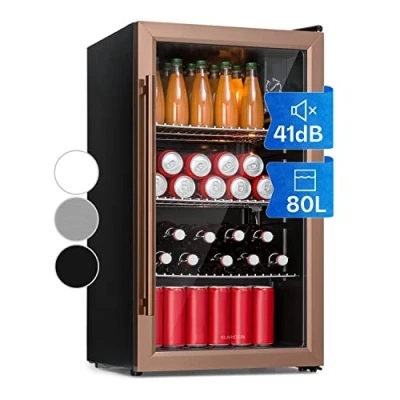 Abbildung von Klarstein Getränkekühlschrank HEA Beersafe XXL c 10041893, 83 cm hoch, 47.5 breit, Bierkühlschrank Flaschenkühlschrank mit Glastür