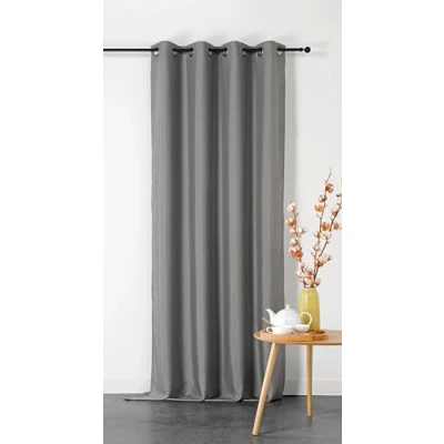 Abbildung von Linder Doppelter Vorhang, feuerfest, M1 135 x 240 cm Grau